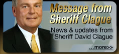 Message from Sheriff Clague